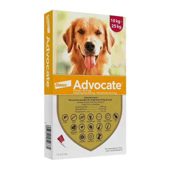 Advocate Perros 10 A 25Kg Antiparasitarios>Bayer Store