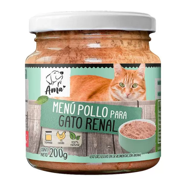 Alimento Natural Para Gatos Renal 200Gr>Ama Clearance