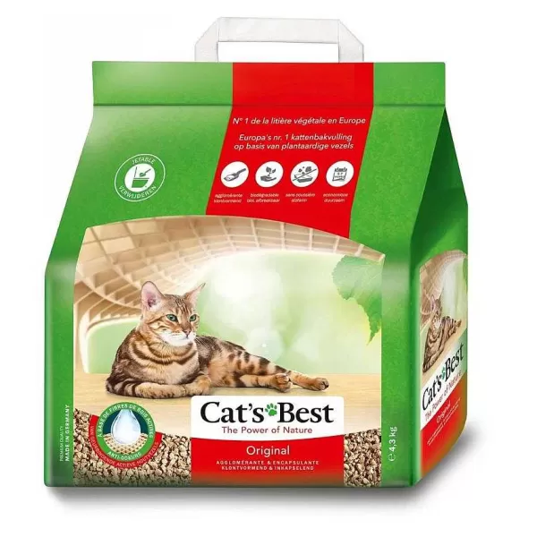 Arena Para Gatos Original Vegetal>Cats Best Cheap