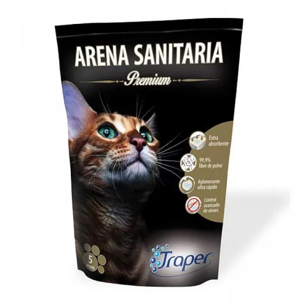 Arena Para Gatos Sanitaria Premium 5 Kg>Traper Discount