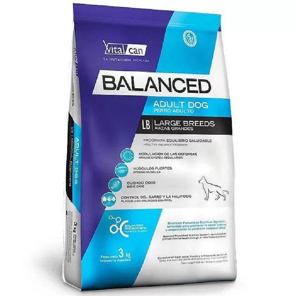 Balanced Adulto Raza Grande Alimento Para Perro>Vitalcan New