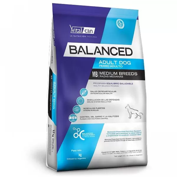 Balanced Adulto Raza Mediana Alimento Para Perro>Vitalcan Sale