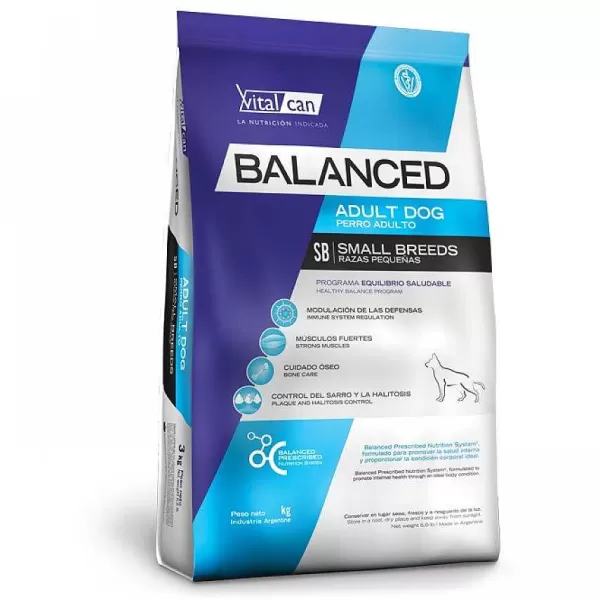 Balanced Adulto Raza Peque A Alimento Para Perro>Vitalcan New