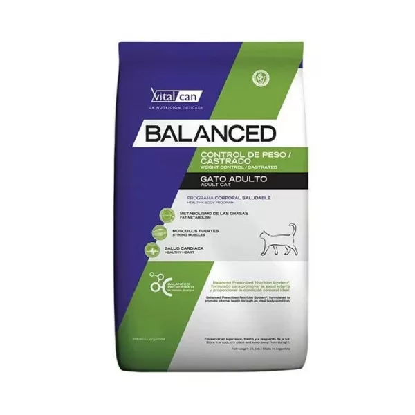 Balanced Gato Control De Peso / Castrados>Vitalcan Discount