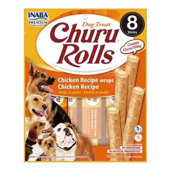 Rolls Dog Chicken Recipe Wraps>Churu Store