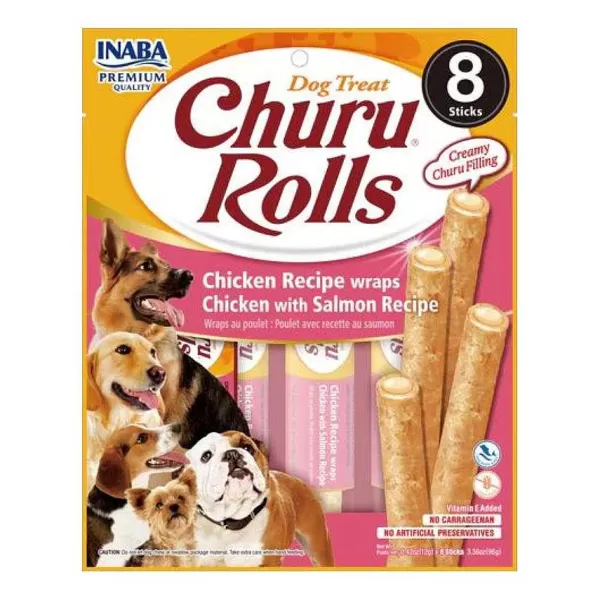 Rolls Dog Chicken Salmon Recipe Wraps>Churu Fashion