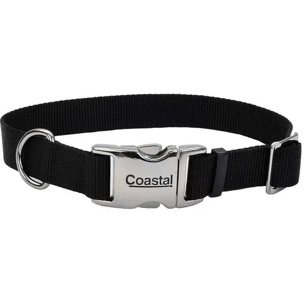 Collar Adjustable Dog With Metal Buckle, Black>Coastal Flash Sale