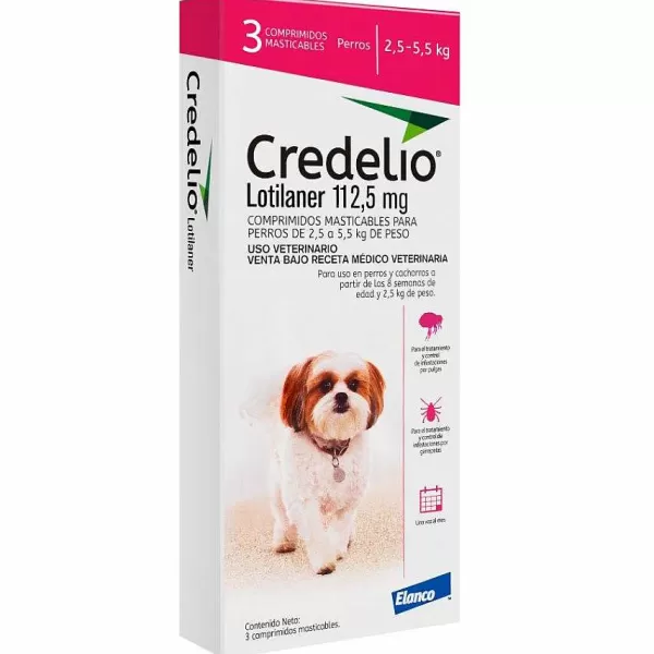 112,5 Mg X 3 (2,5 - 5,5 Kg) Antiparasitarios>Credelio Best