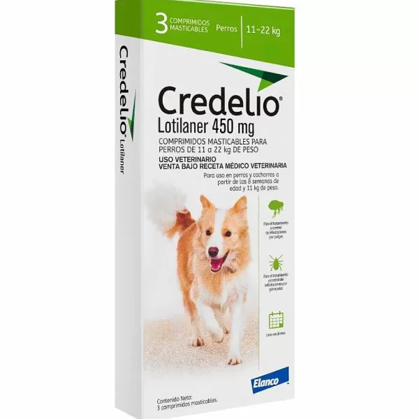 450 Mg X 3 (11 - 22 Kg) Antiparasitarios>Credelio Hot