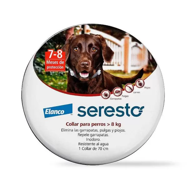 Desparasitante Seresto Collar Para Perros Antiparasitarios Desde 8 Kg>Bayer Shop