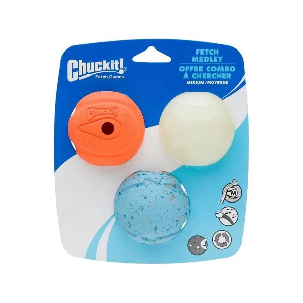 Fetch Medley 3Pk Med Medium>Chuckit Clearance