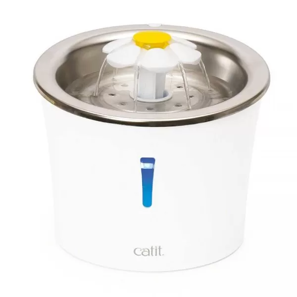 Fuente Bebedera Acero Inox Flor 3 Lt>Catit Hot