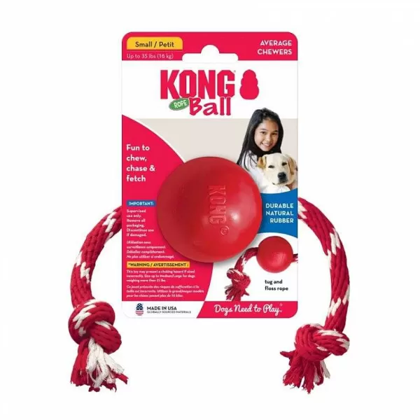 Ball With Rope Small>Kong Clearance