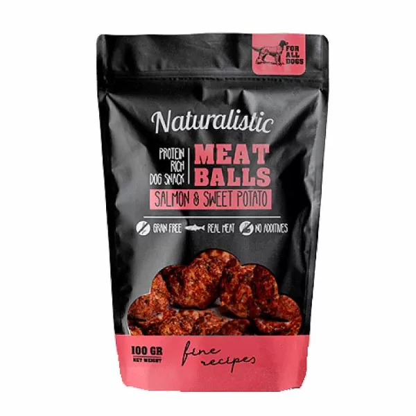 Protein Rich Meatballs Sabor Salm N Y Papa Dulce Snack Para Perros>Naturalistic Hot