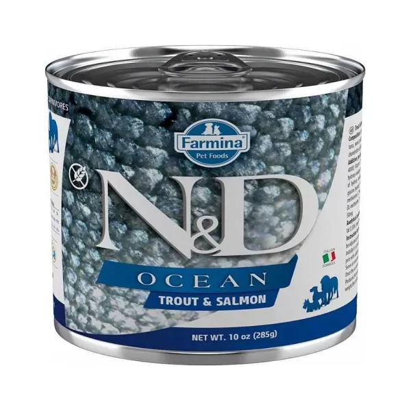 N&D Alimento H Medo Dog Ocean Trout & Salmon 285 Gr>Natural&Delicious Hot