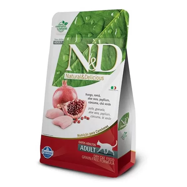 N&D Pollo Y Granada Feline Sin Granos Alimento Para Gato>Natural&Delicious Fashion