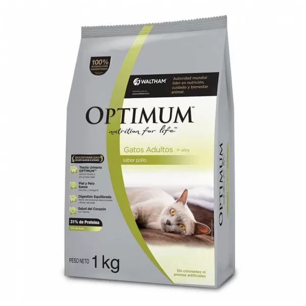 Adulto Sabor Pollo Alimento Para Gatos>Optimum Clearance