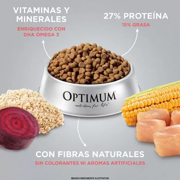 Cachorro Raza Mediana Y Grande Sabor Pollo Y Arroz Alimento Para Perros>Optimum Cheap