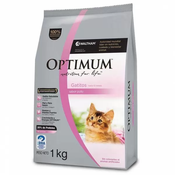 Kitten Sabor Pollo Alimento Para Gatos 1 Kg>Optimum Fashion