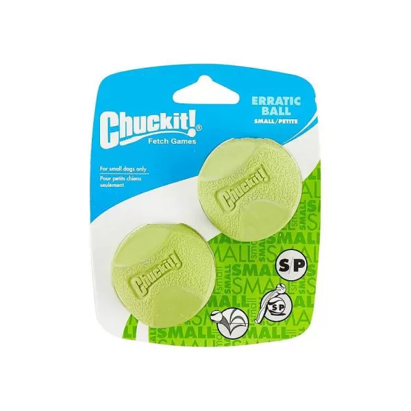 Pelota Erratic 2Pk Small 1 Un.>Chuckit New