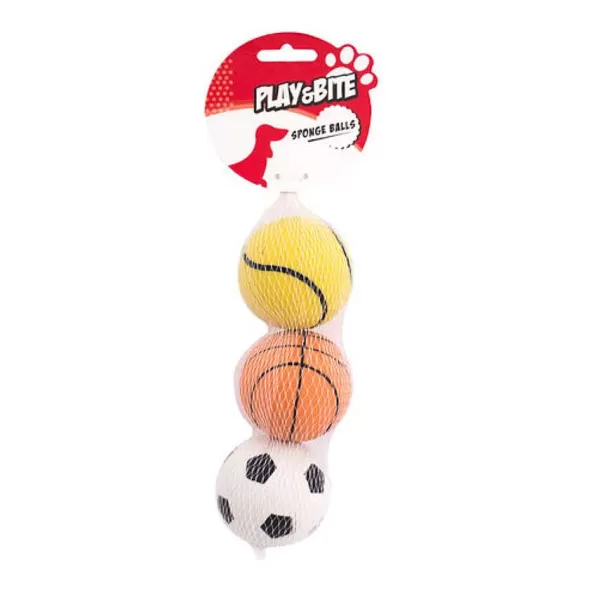 Play&Bite 3 Sponge Sport Balls>Play & Bite Flash Sale