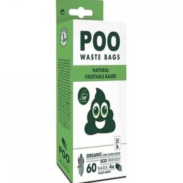 Poo Dog Waste Bags (60 Bags) - Non Scented>Mpets Flash Sale