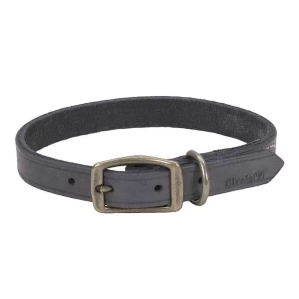 Rustic Leather Town Dog Collar, Slate Grey 1" X 20">Coastal New