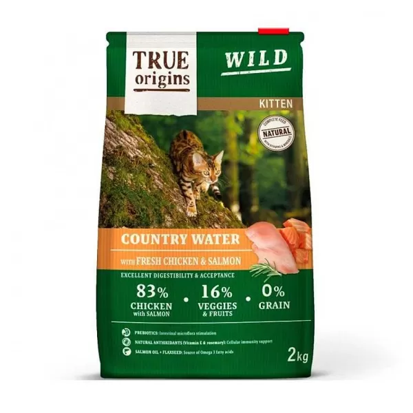 Cat Kitten Country Water Alimento Para Gato>True Origins Wild Hot