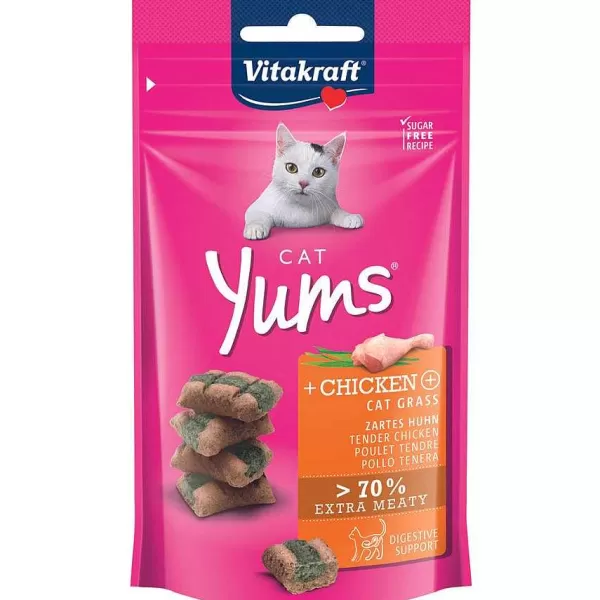 Snack Cat Yums Pollo Y Cat Grass 40 Gr>Vitakraft Best Sale